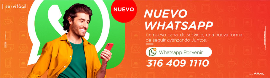 Ingresa a nuestro whatsapp Porvenir haciendo clic aqui 3164091110