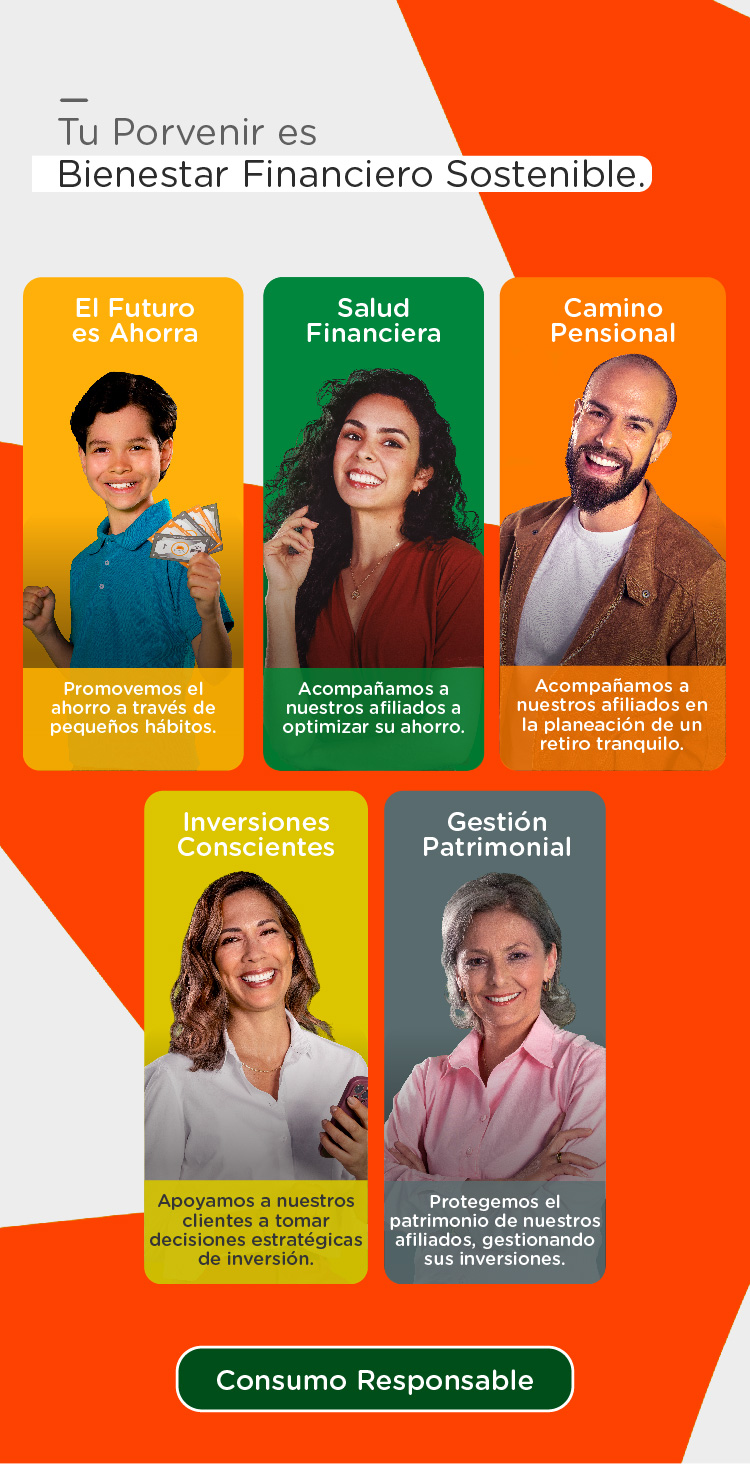 En Porvenir somos Bienestar Financiero Sostenible